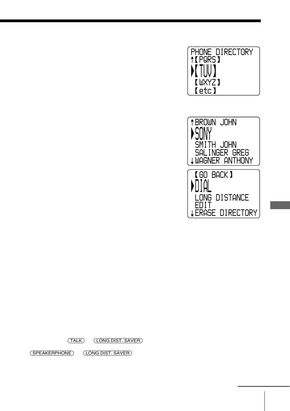 Sony, Dial | Sony spp-s2430 User Manual | Page 47 / 80