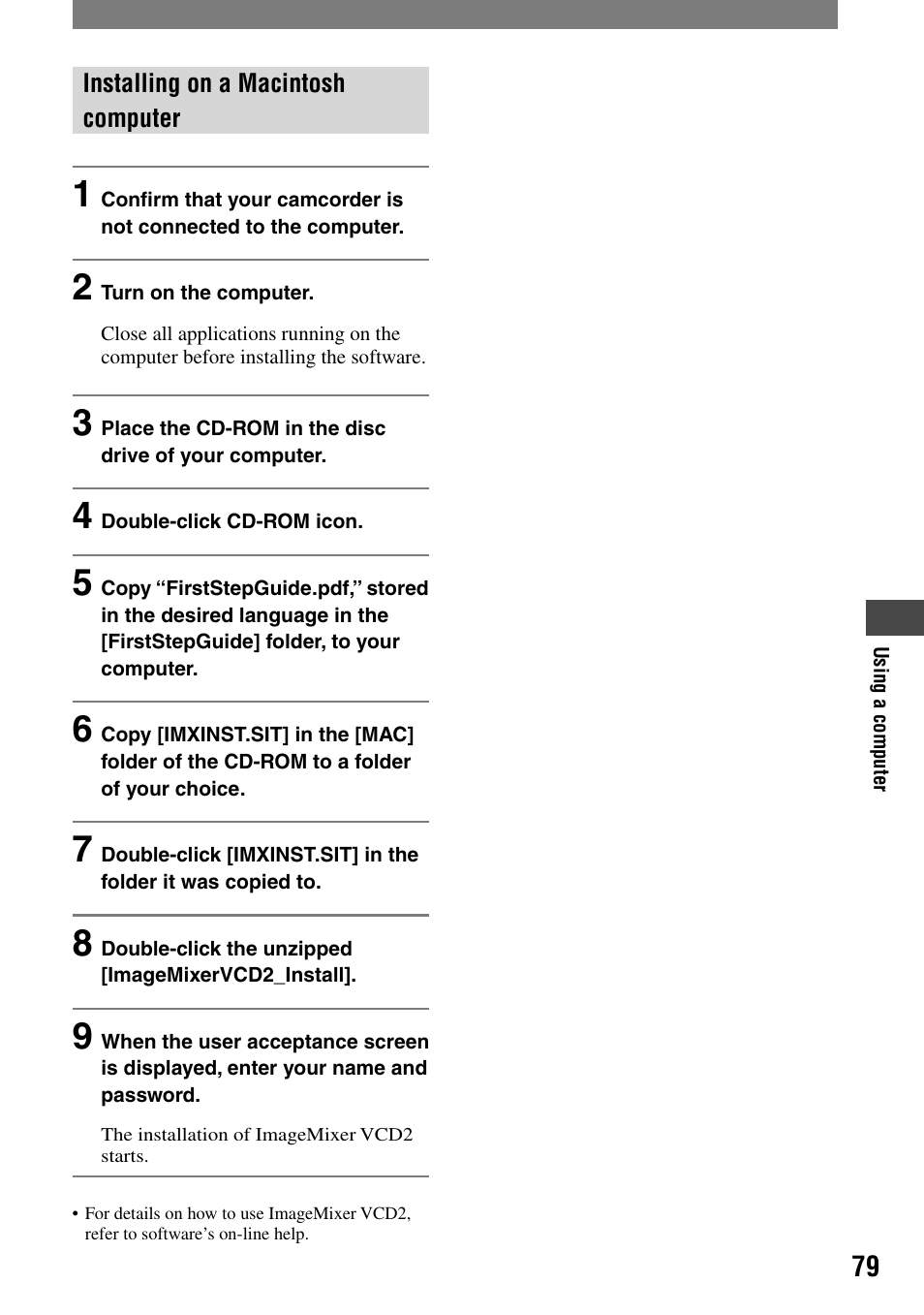 Sony HANDYCAM DCR-PC1000 User Manual | Page 79 / 123