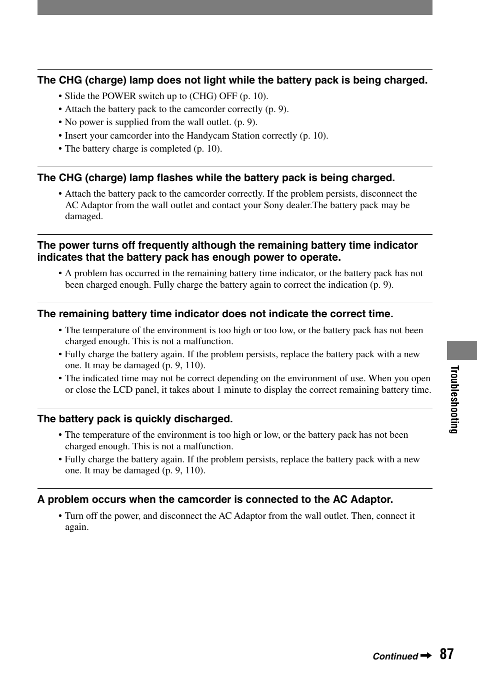 Sony HANDYCAM DCR-PC1000 User Manual | Page 87 / 123