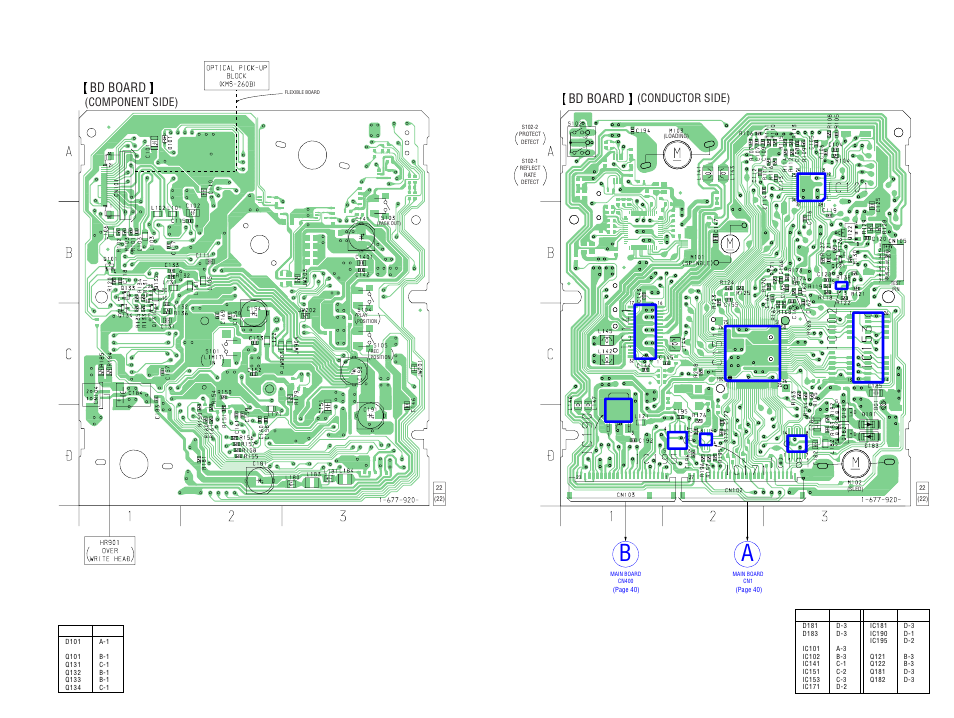 Printed wiring boards – bd board, Bd board, Conductor side) | Component side), Mds-s50 | Sony MDS-S50 User Manual | Page 37 / 70