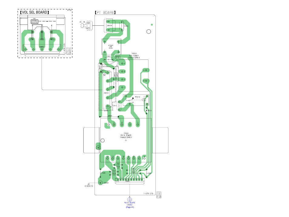 Printed wiring boards – pt/vol sel boards, Vol sel board, Mds-s50 | 12. printed wiring boards – pt/vol sel boards | Sony MDS-S50 User Manual | Page 45 / 70
