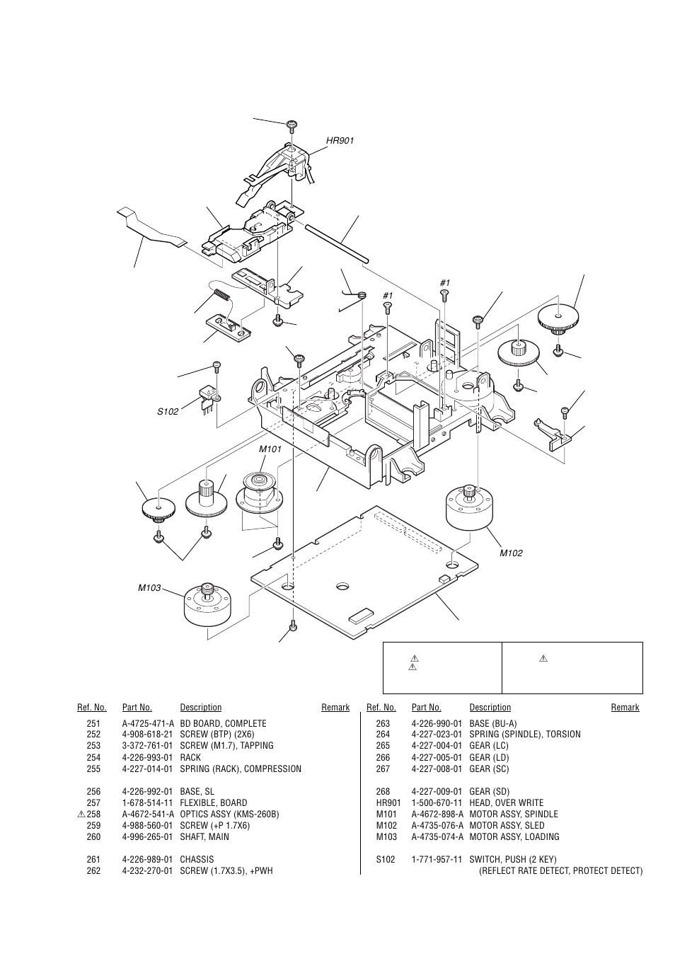 Mechanism deck section-2 (mdm-7a), Mds-s50 | Sony MDS-S50 User Manual | Page 61 / 70