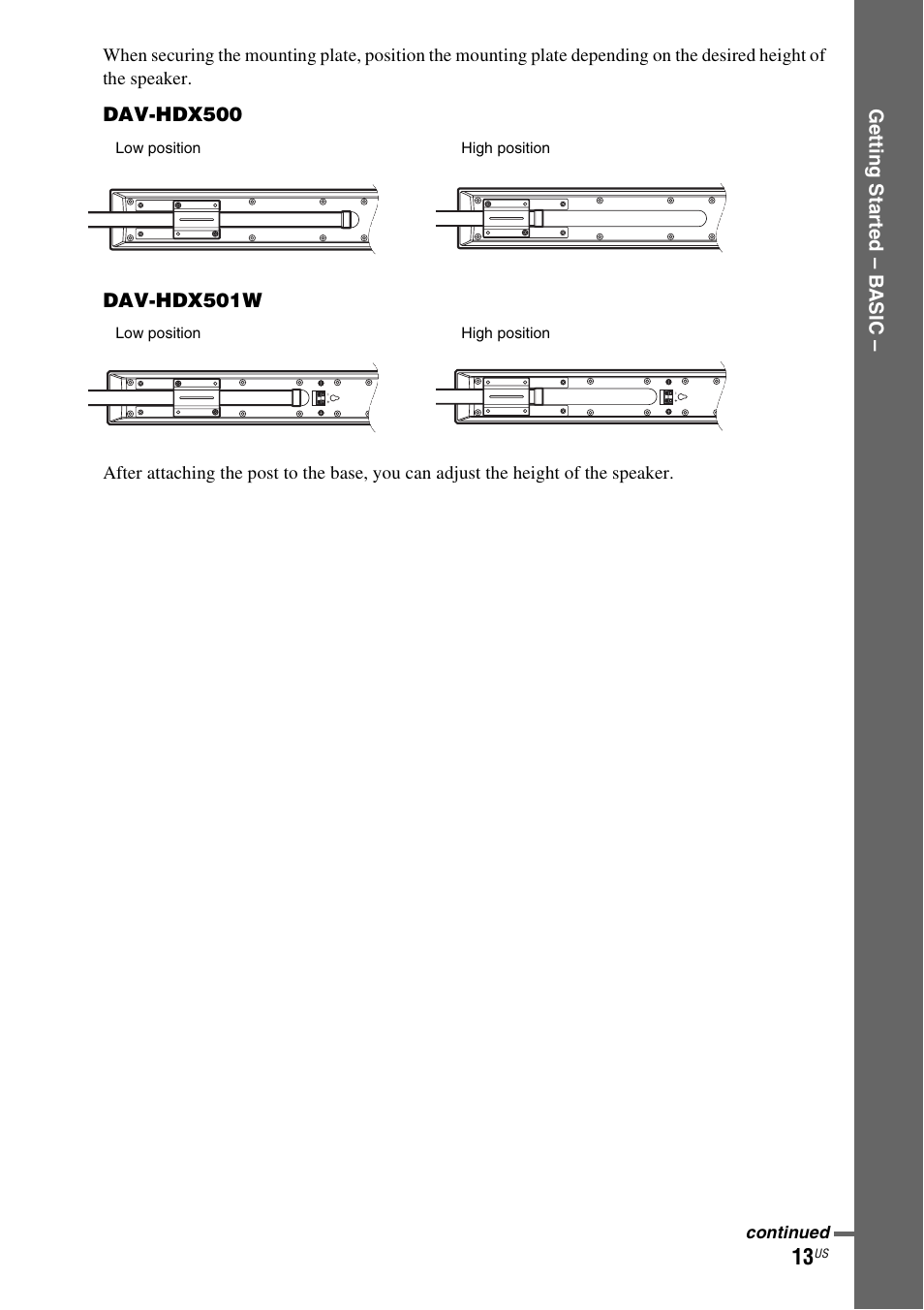 Sony DAVHDX500 User Manual | Page 13 / 120