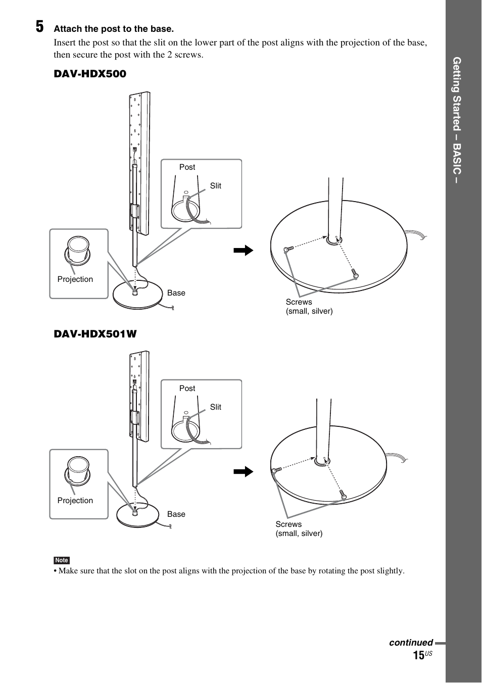 Sony DAVHDX500 User Manual | Page 15 / 120