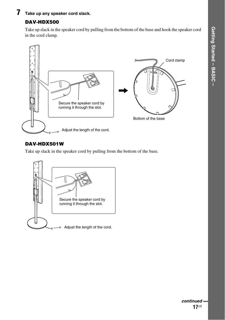 Sony DAVHDX500 User Manual | Page 17 / 120