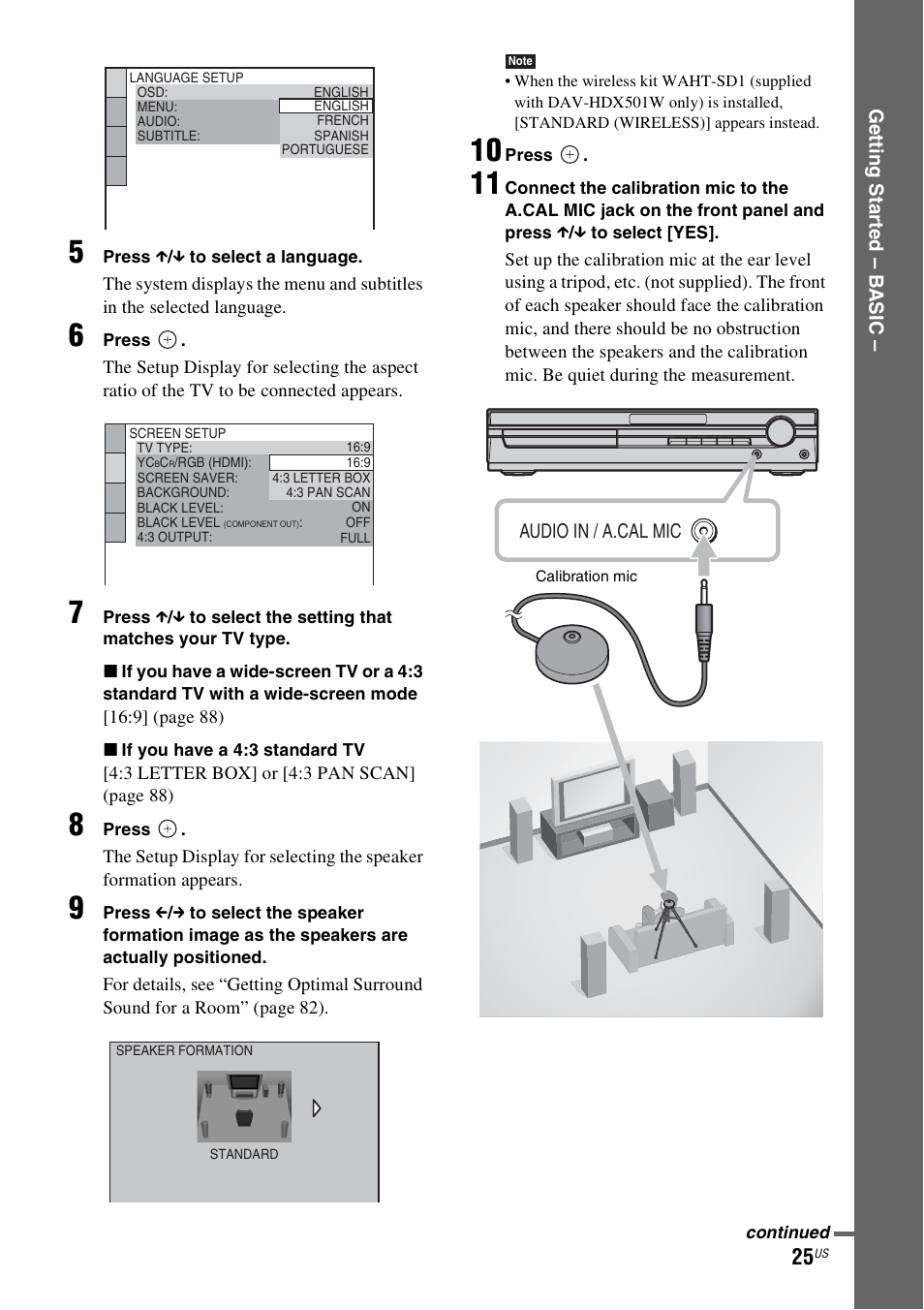Sony DAVHDX500 User Manual | Page 25 / 120