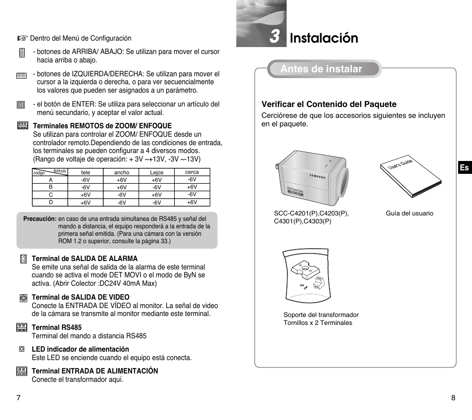 Samsung SCC-C4201P User Manual | Page 62 / 95
