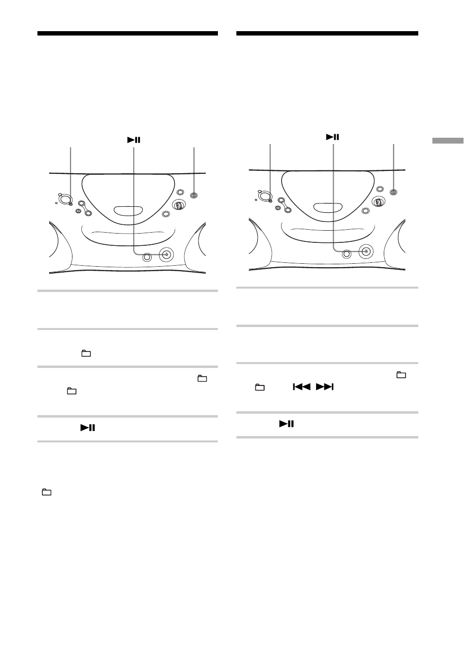 Playing a specific group (atrac cd/mp3 cd only), Playing a single track (single track play), Playing a specific group | Atrac cd/mp3 cd only), Playing a single track, Single track play) | Sony ZS-XN30 User Manual | Page 15 / 32