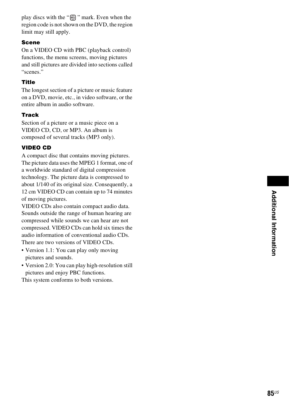Sony DAV-HDZ235 User Manual | Page 85 / 100
