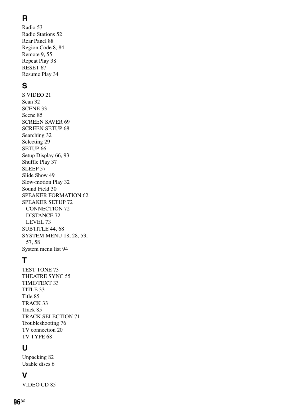 Sony DAV-HDZ235 User Manual | Page 96 / 100
