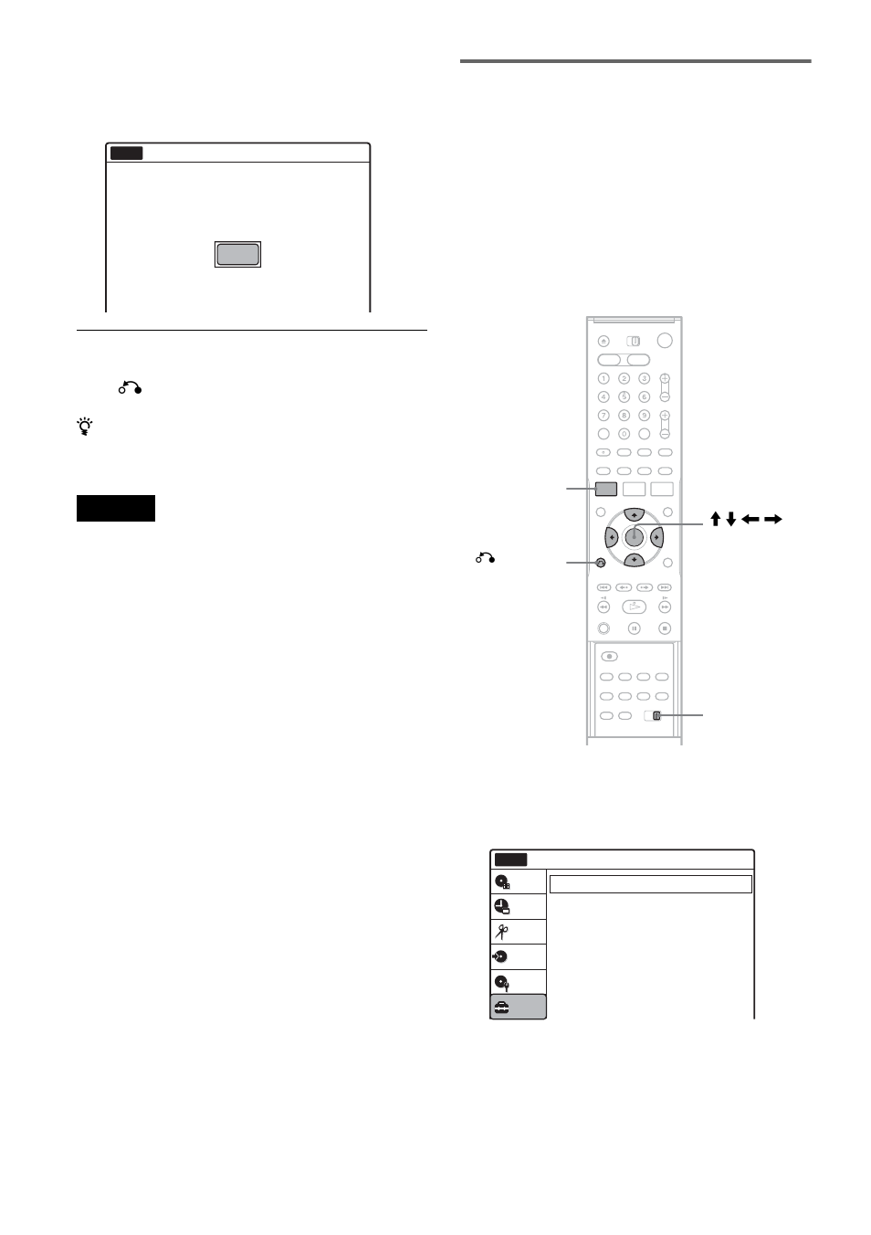 Press enter when “finish” appears, Press system menu, Select “setup,” and press enter | Press o return, The system menu appears | Sony RDR-VX511 User Manual | Page 24 / 124
