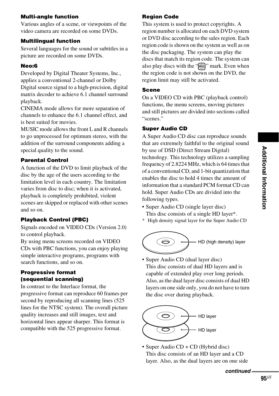 Sony FR8/FR9 User Manual | Page 95 / 108