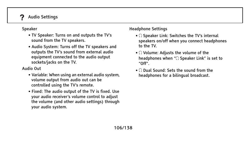 Speaker | Sony Universal Remote User Manual | Page 106 / 138