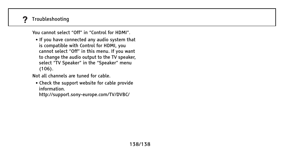 Sony Universal Remote User Manual | Page 138 / 138