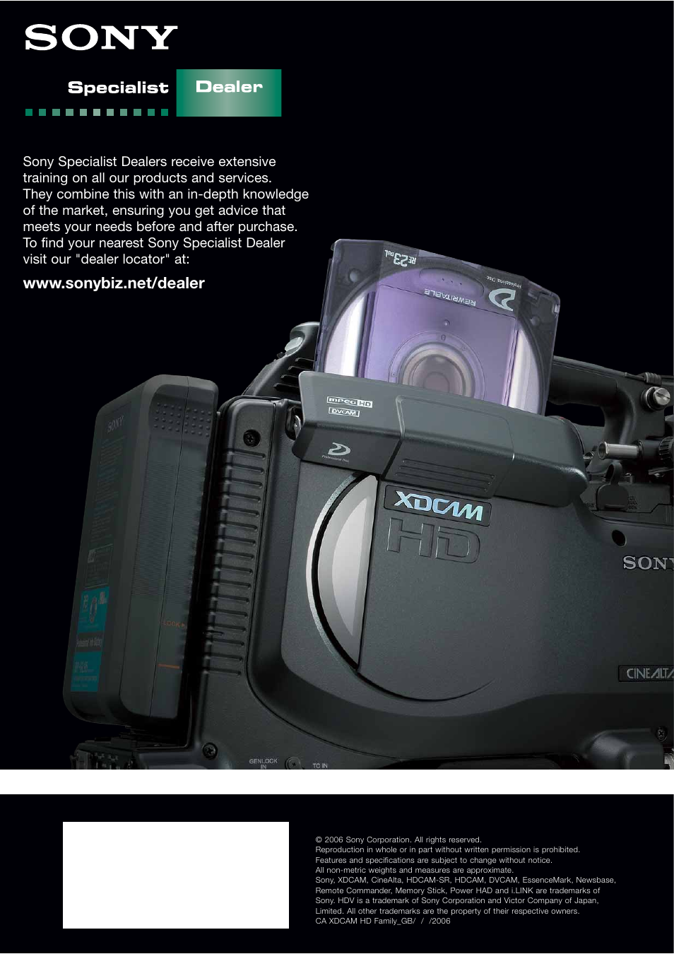 Sony XDCAMTM User Manual | Page 20 / 20