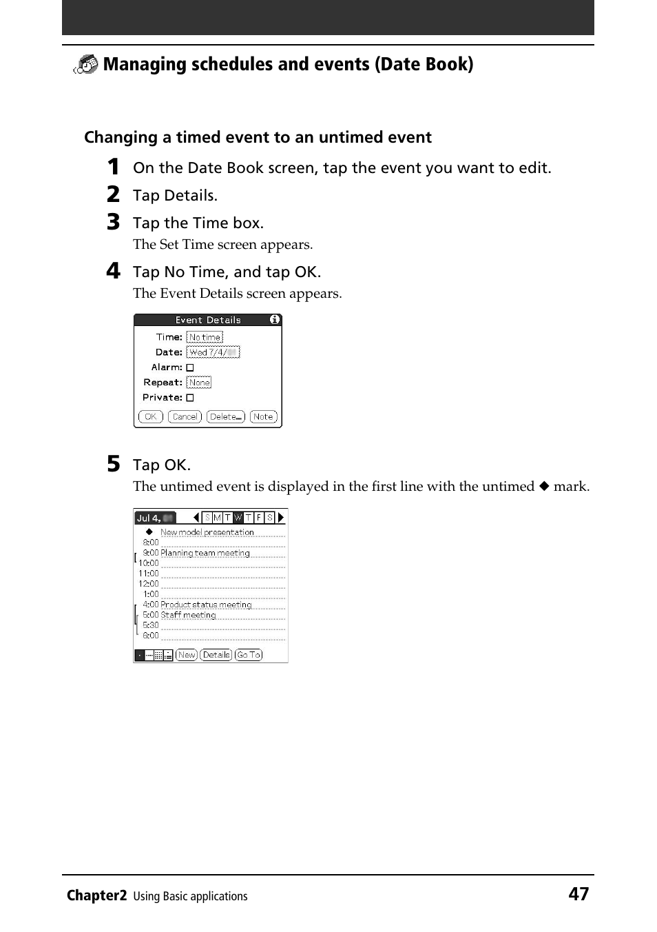 Sony PEG-NR70V/U User Manual | Page 47 / 224