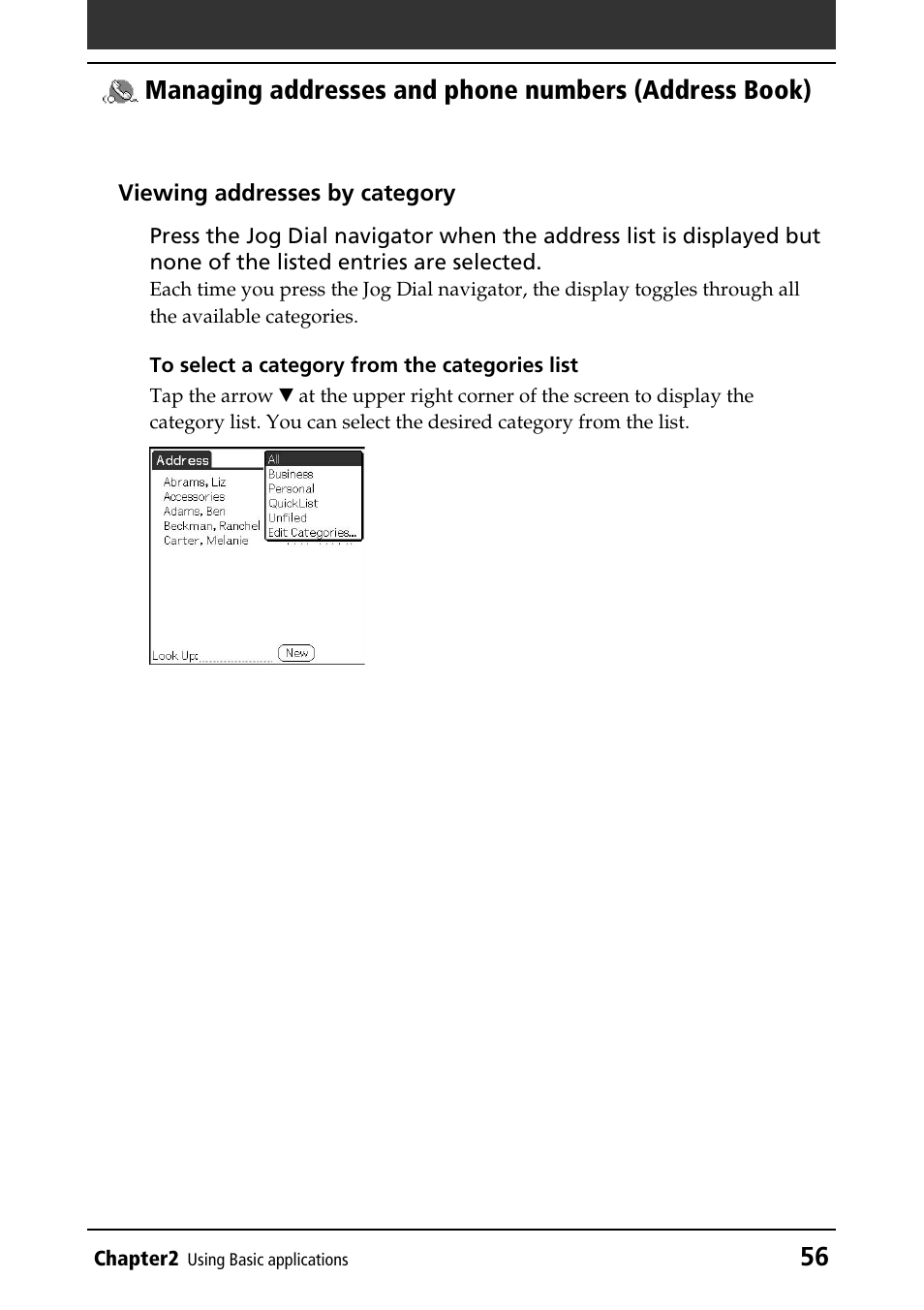 Sony PEG-NR70V/U User Manual | Page 56 / 224