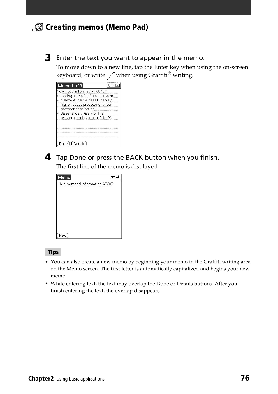 Sony PEG-NR70V/U User Manual | Page 76 / 224