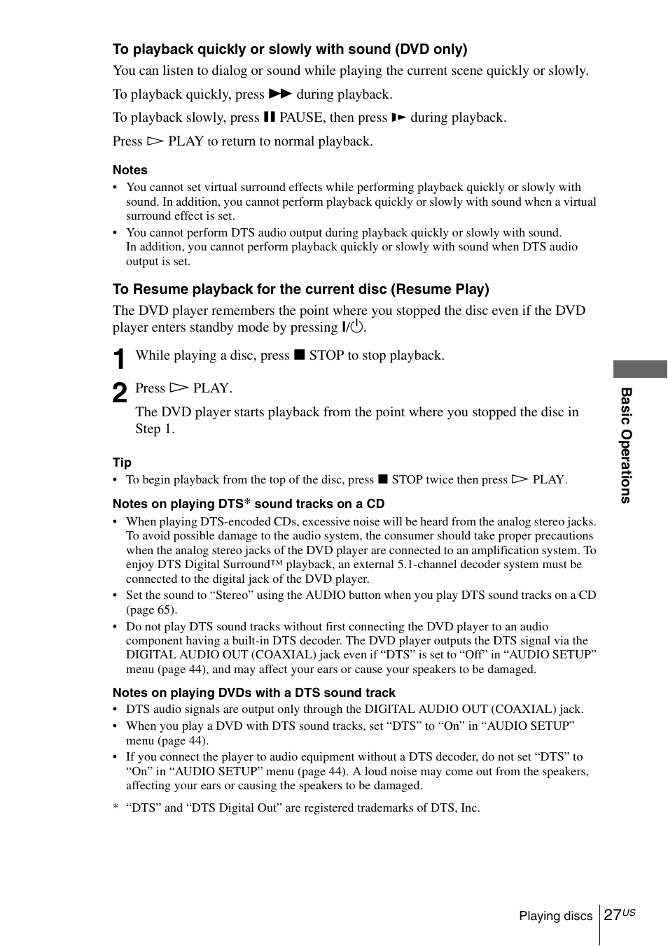 Sony SLVD380P User Manual | Page 27 / 116