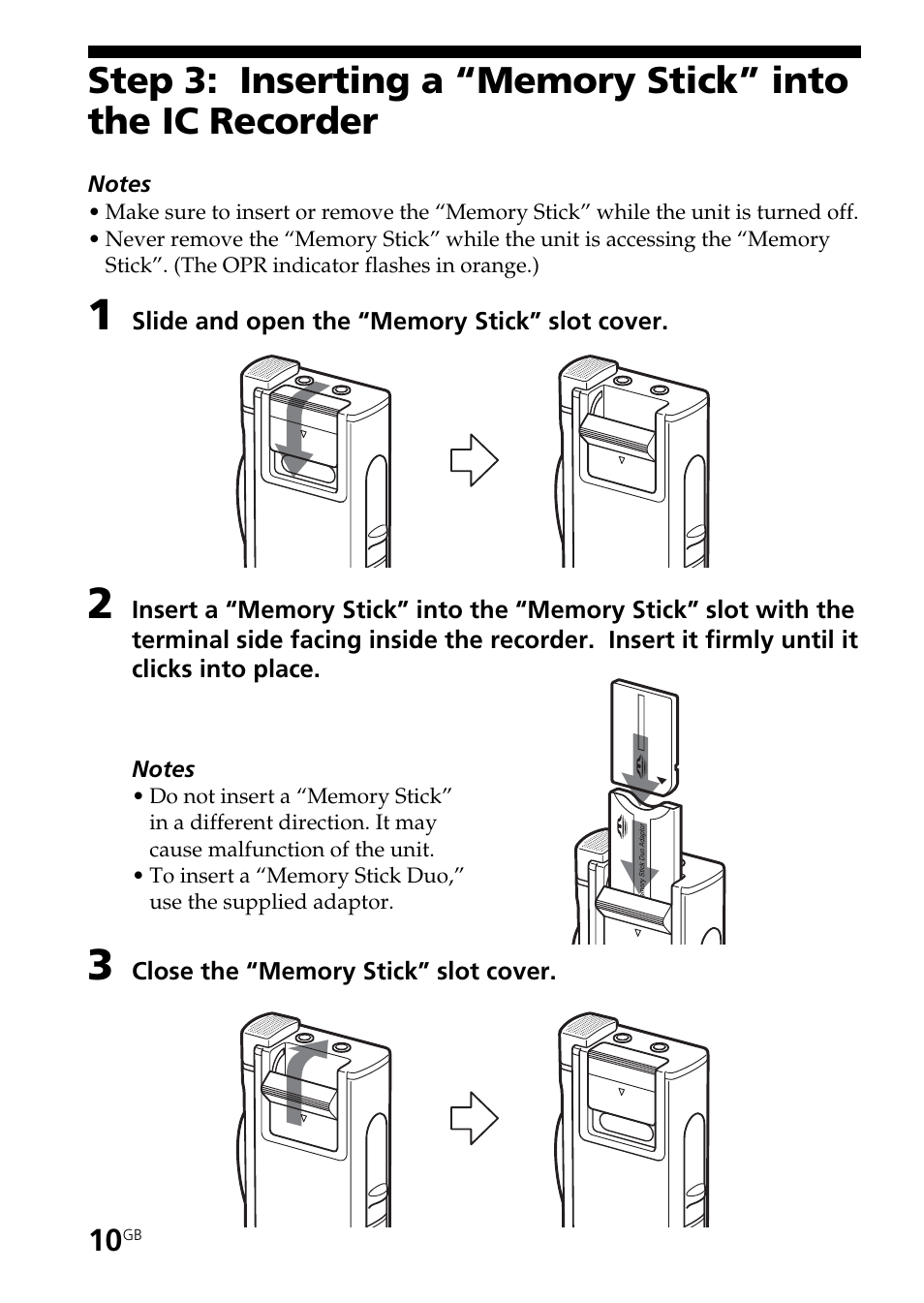 Sony ICD-BM1AVTP User Manual | Page 10 / 80