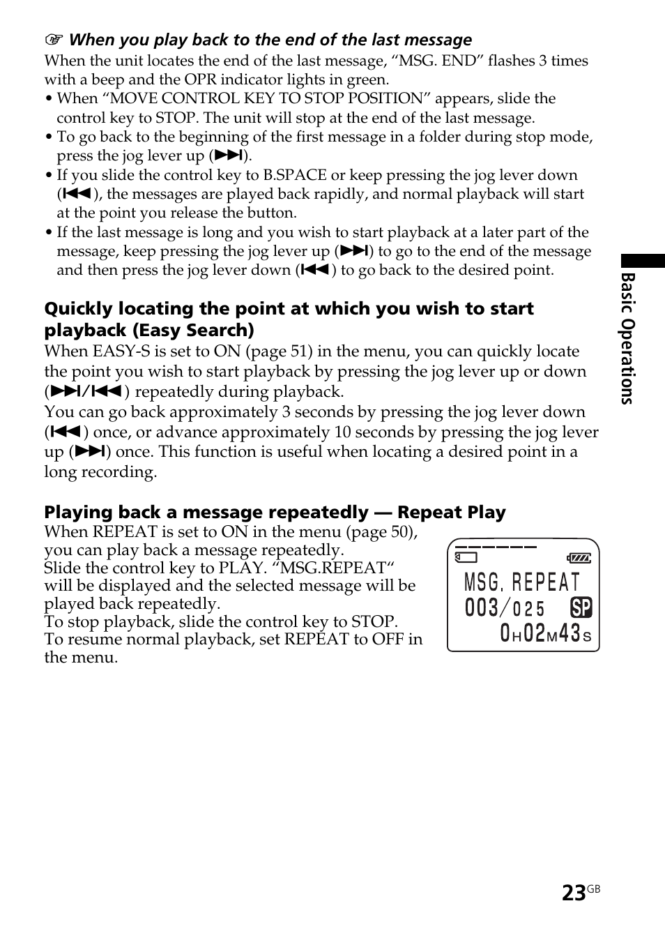 Sony ICD-BM1AVTP User Manual | Page 23 / 80