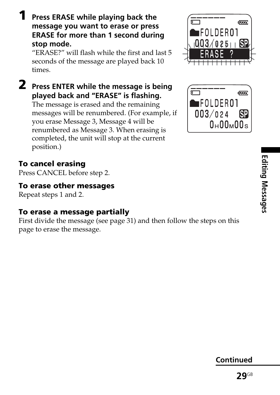 Sony ICD-BM1AVTP User Manual | Page 29 / 80