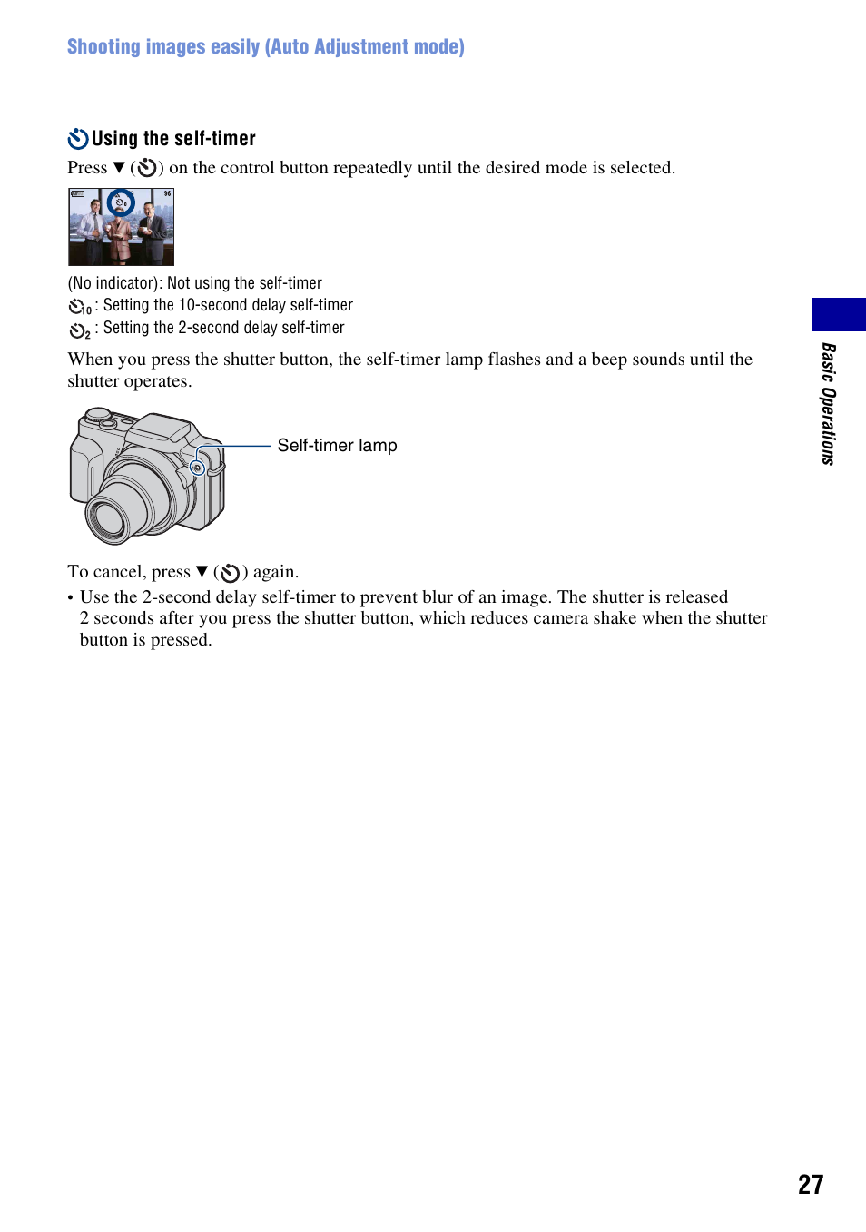 Sony Cyber-shot DSC-H10 User Manual | Page 27 / 123