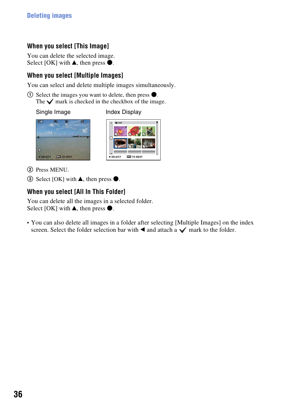 Sony Cyber-shot DSC-H10 User Manual | Page 36 / 123