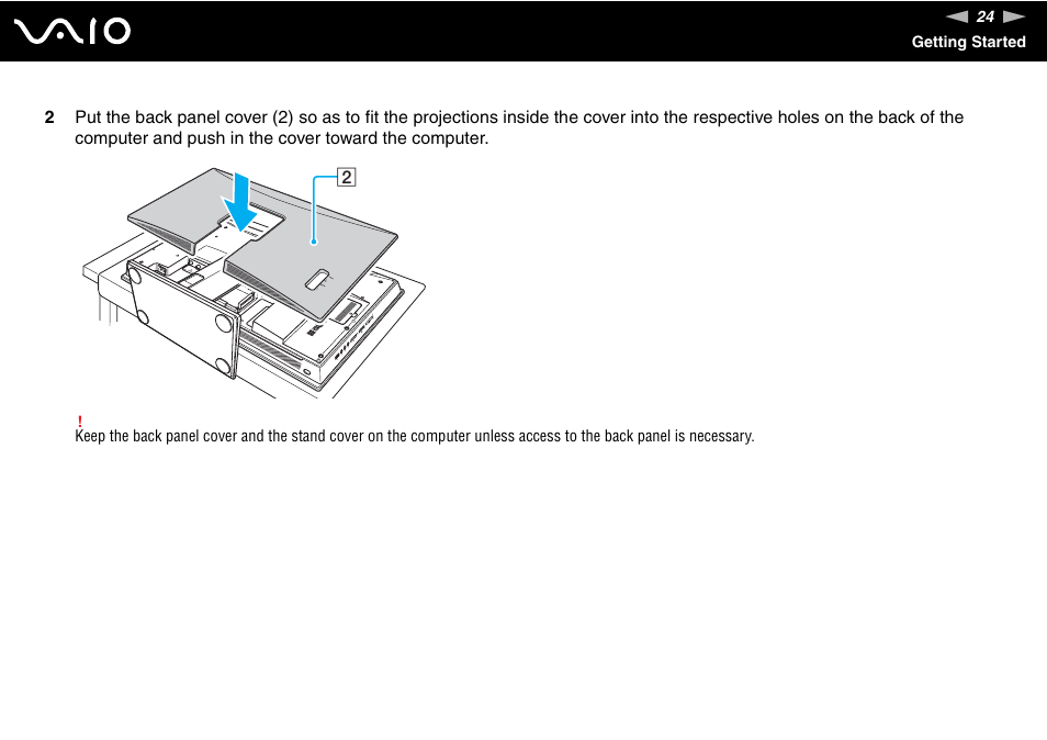 Sony VAIO VGC-LV200 User Manual | Page 24 / 206