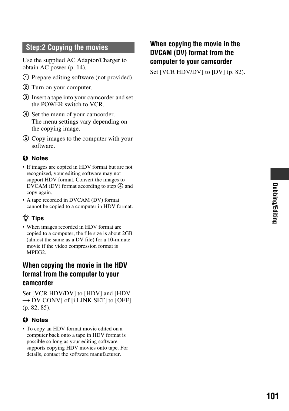 Step:2 copying the movies | Sony 3-280-847-11(1) User Manual | Page 101 / 143