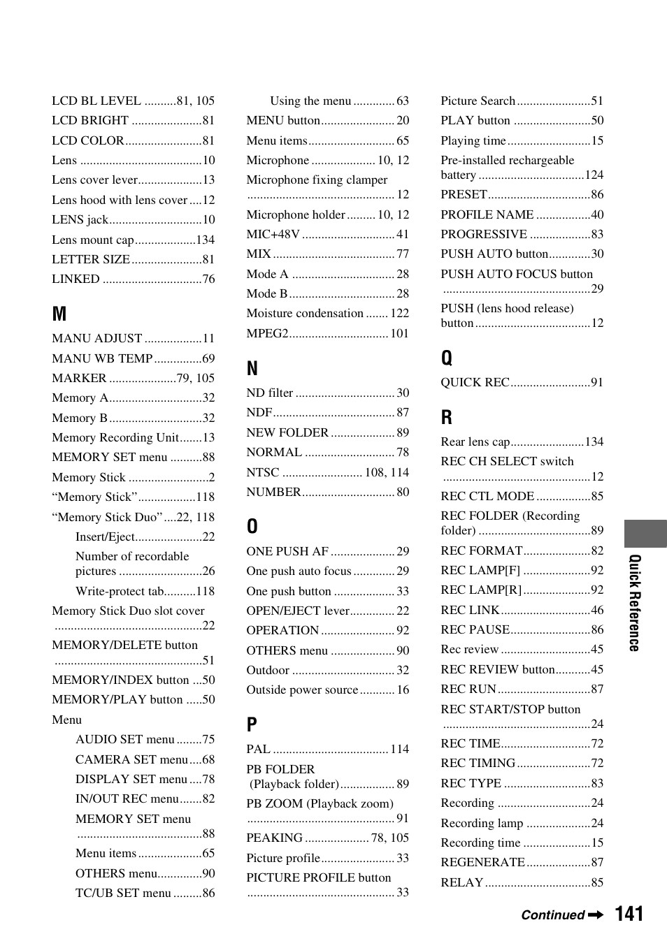 Sony 3-280-847-11(1) User Manual | Page 141 / 143