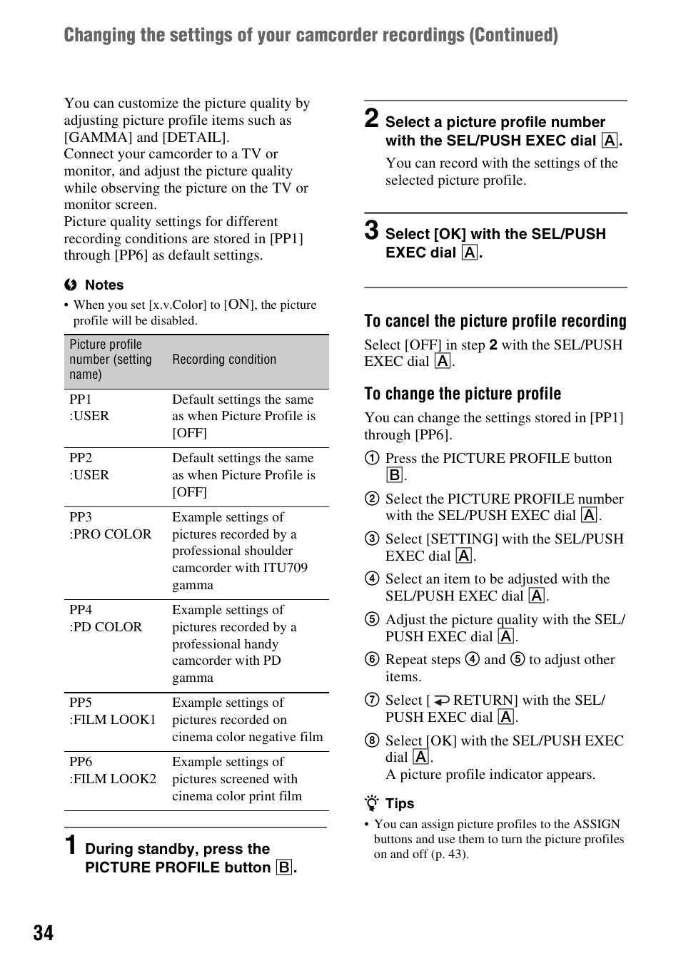 Sony 3-280-847-11(1) User Manual | Page 34 / 143