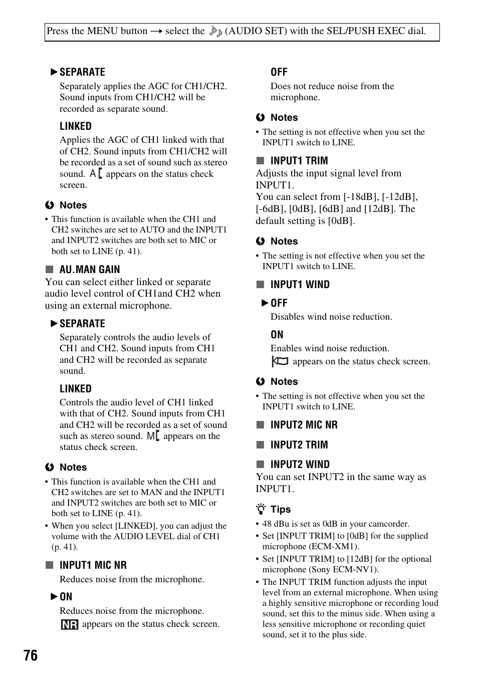 Sony 3-280-847-11(1) User Manual | Page 76 / 143