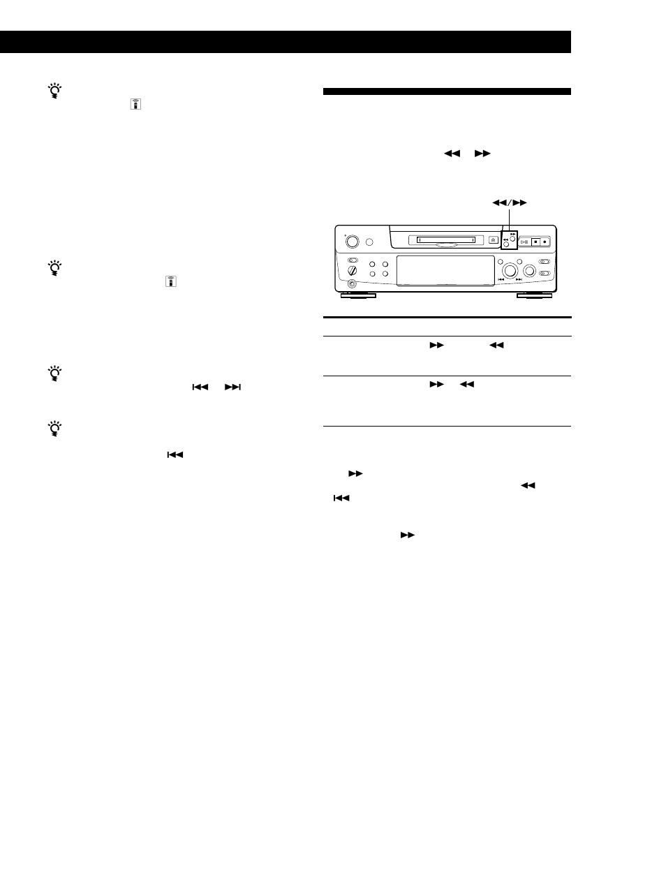Localisation d’un point donné sur une plage, Lecture, Pour localiser un point | Appuyez sur, Pour faire une pause au début d’une plage | Sony MINIDISC DECK MDS-S38 User Manual | Page 55 / 112