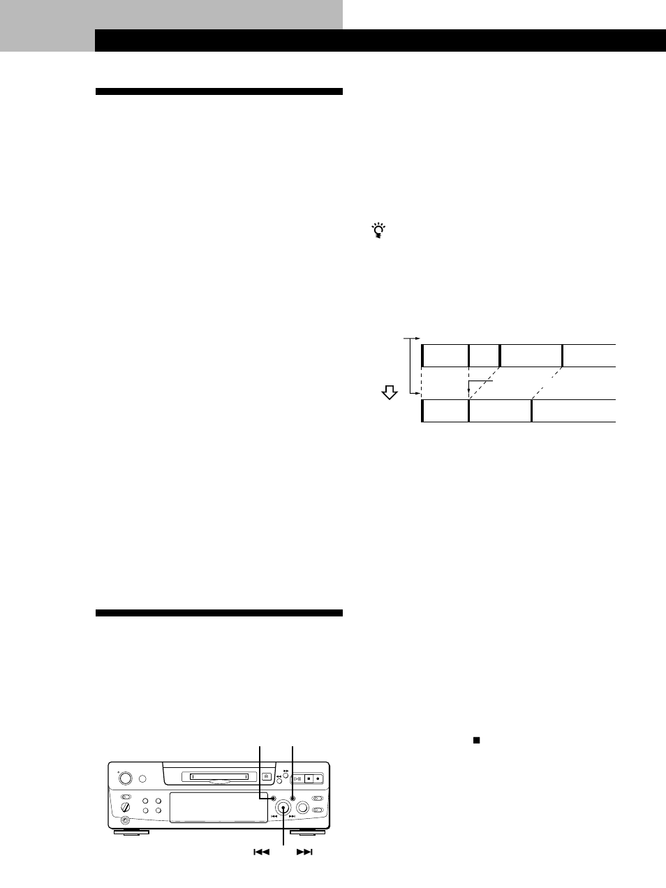 Remarques sur le montage, Effacement d’un enregistrement (fonction erase), Montage d’un md enregistré 24 | Effacement d’une seule plage, Montage d’un md enregistré | Sony MINIDISC DECK MDS-S38 User Manual | Page 60 / 112