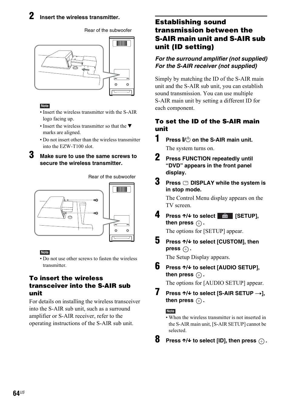 Sony DAV-IS50 User Manual | Page 64 / 115