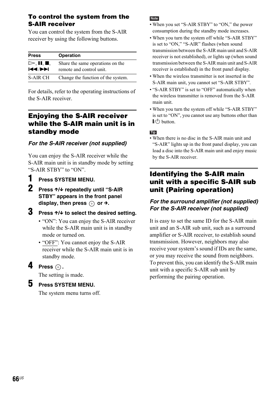 Sony DAV-IS50 User Manual | Page 66 / 115