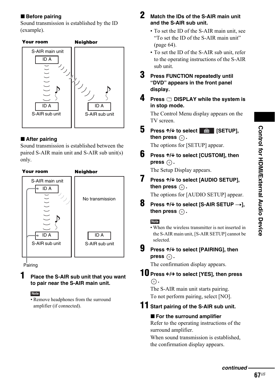 Sony DAV-IS50 User Manual | Page 67 / 115