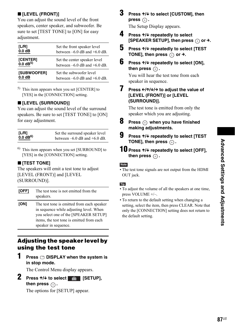 Sony DAV-IS50 User Manual | Page 87 / 115