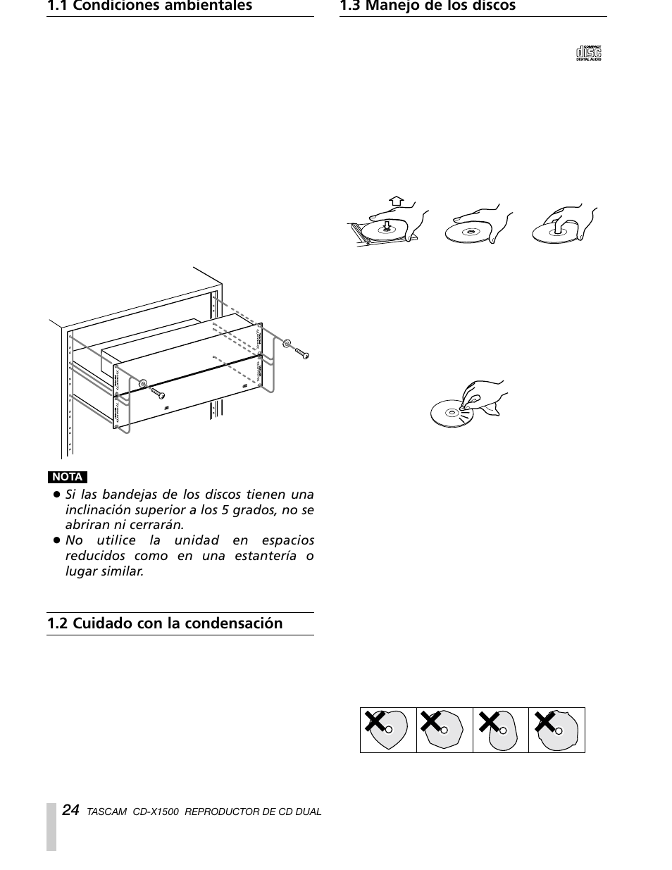 Sony CD-X1500 User Manual | Page 24 / 40