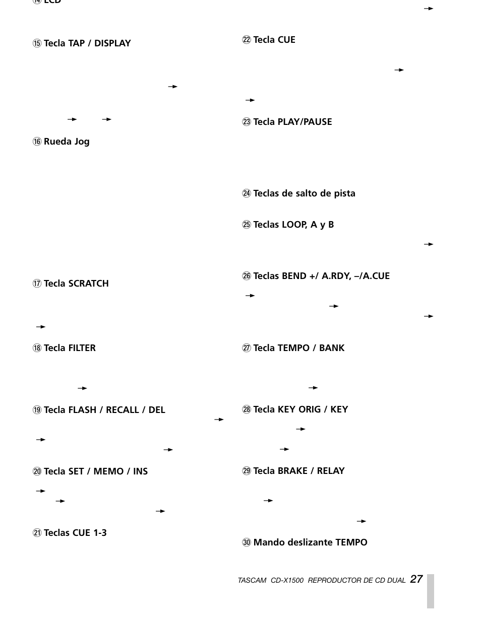 Sony CD-X1500 User Manual | Page 27 / 40