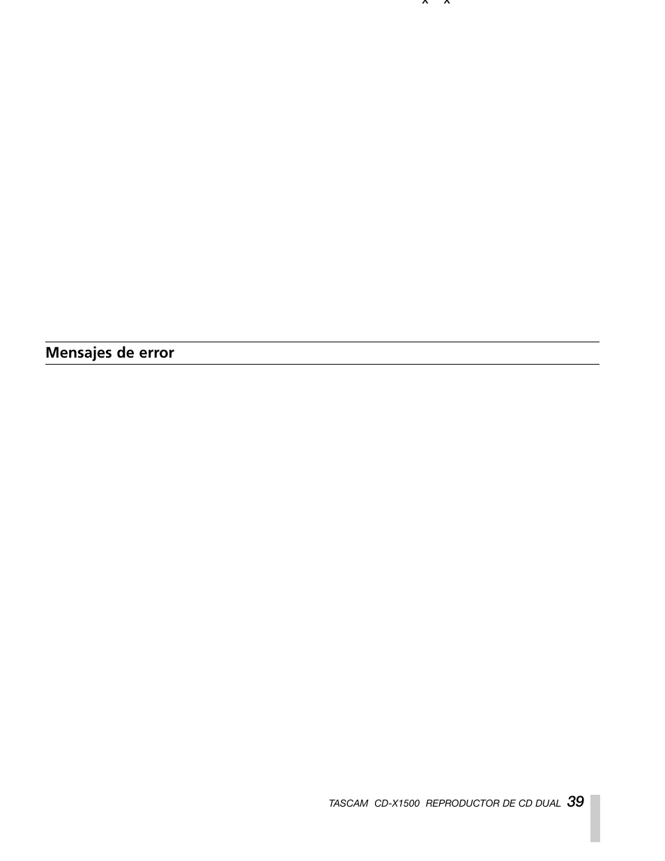 Sony CD-X1500 User Manual | Page 39 / 40