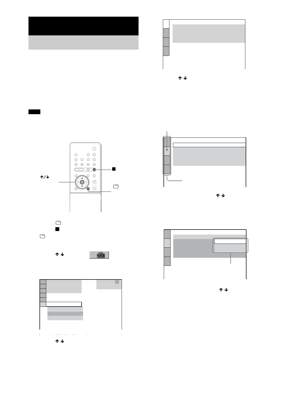 Settings and adjustments, Using the setup display | Sony DAV-X1 User Manual | Page 80 / 103