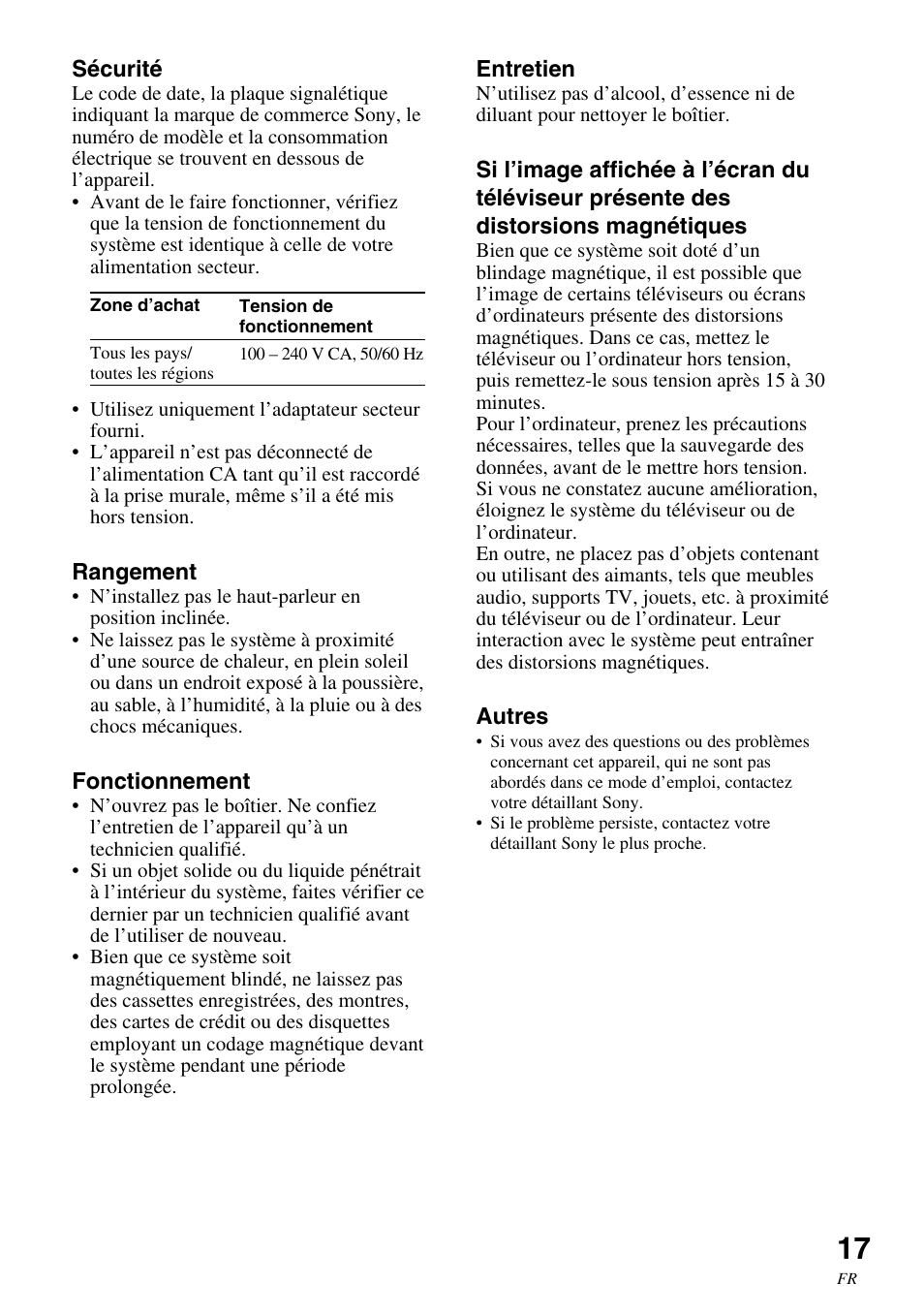 Sony SRS-BT100 User Manual | Page 37 / 64