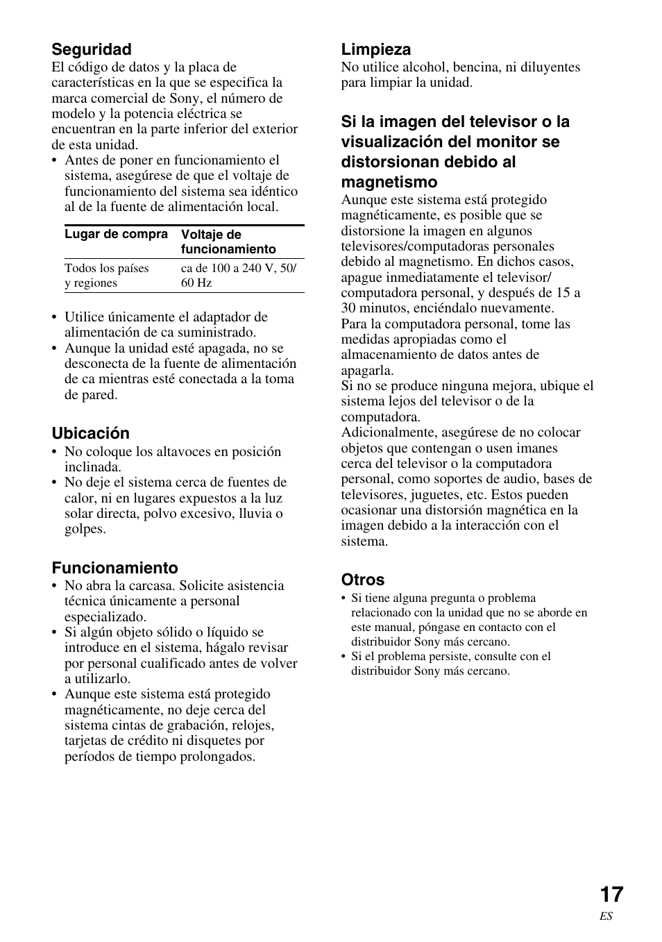 Sony SRS-BT100 User Manual | Page 57 / 64