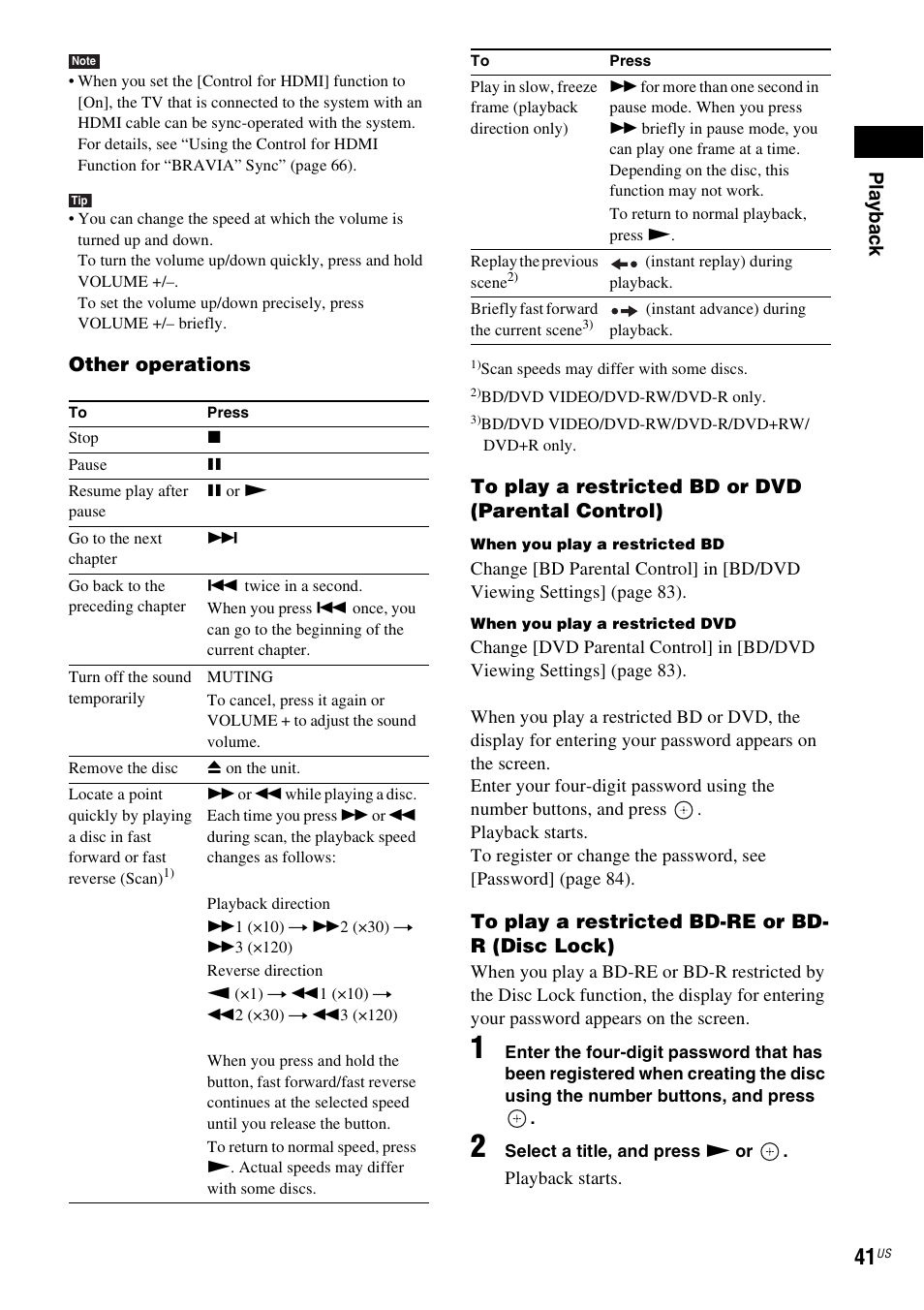Sony BDV-E500W User Manual | Page 41 / 123