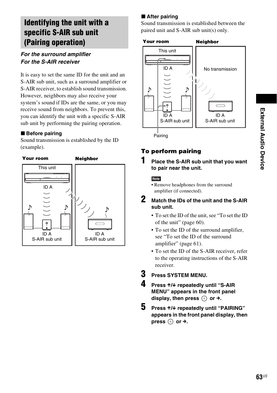 E 63), E 63 | Sony BDV-E500W User Manual | Page 63 / 123