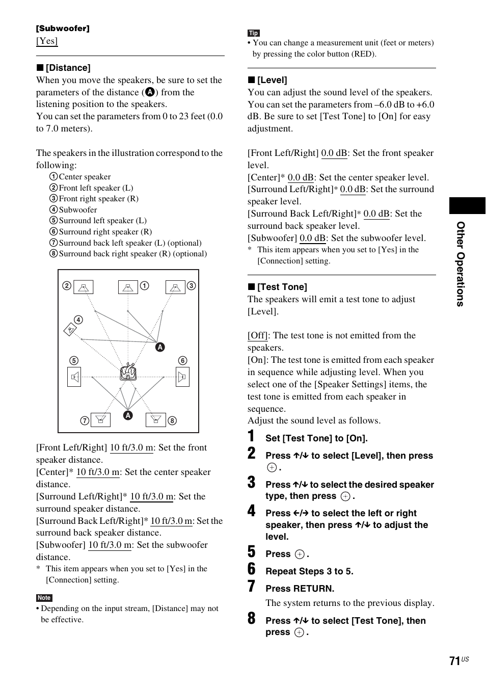 Sony BDV-E500W User Manual | Page 71 / 123
