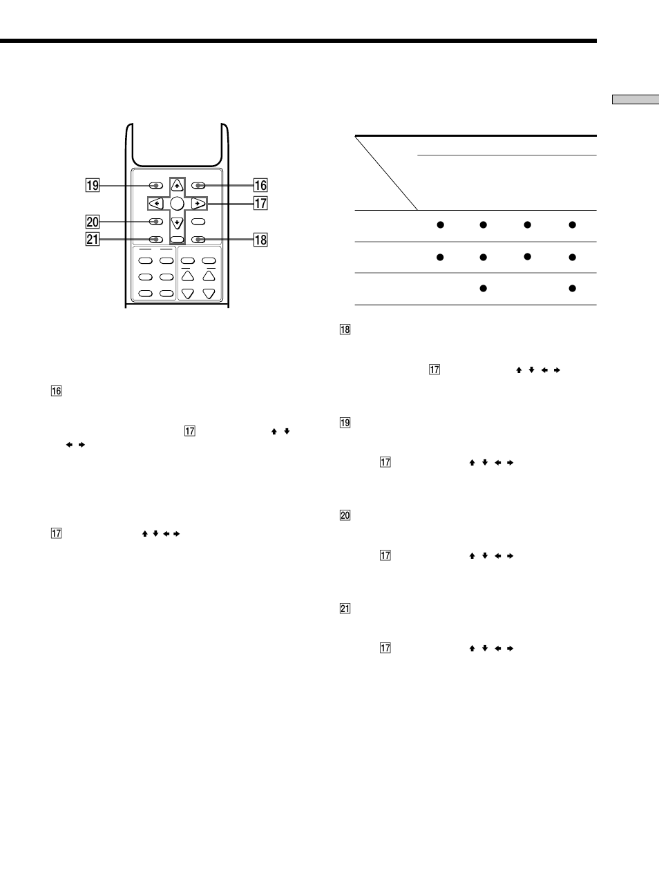 Qh qj qk ql w; wa | Sony RM-PP404 User Manual | Page 7 / 20