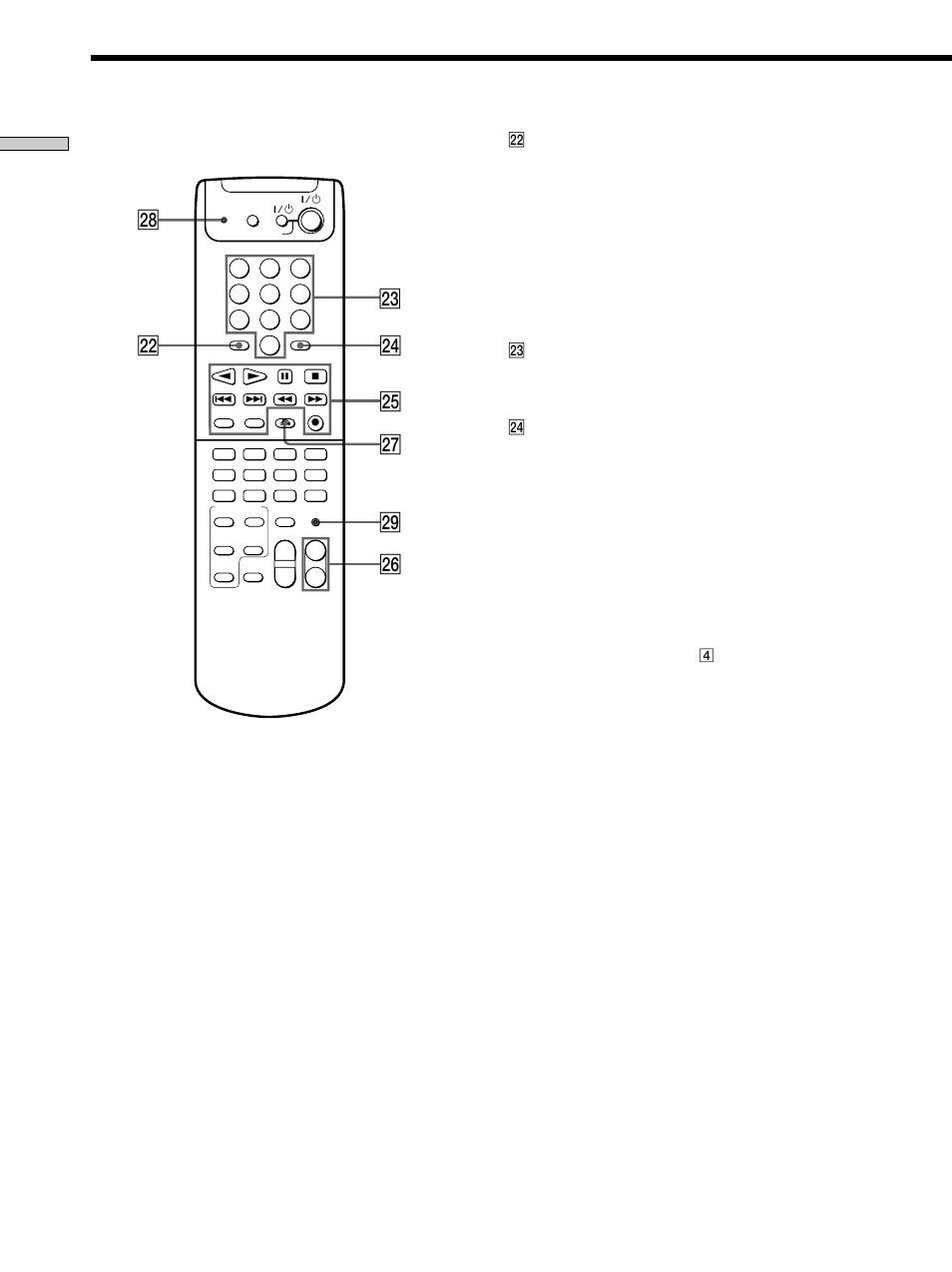 Wd wh wl wf wg wj ws wk, Parts description | Sony RM-PP404 User Manual | Page 8 / 20